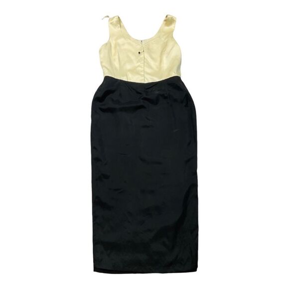 Dana Buchman Women’s Vintage CAFE RUSSE    Ivory And Black Dress .Size 12. - Picture 8 of 15